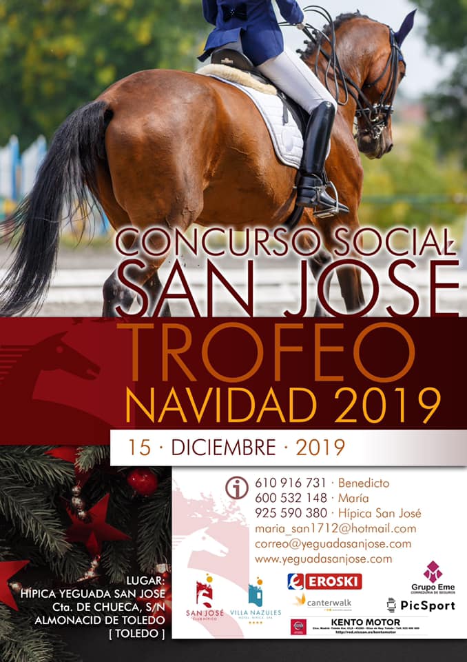 Concurso Social de Doma Clsica San Jos Trofeo de Navidad 2019.